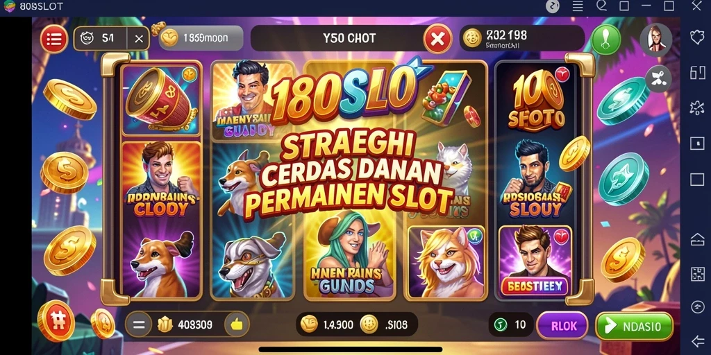 Tampilan gameplay strategis di 180SLOT dengan mesin slot unik.