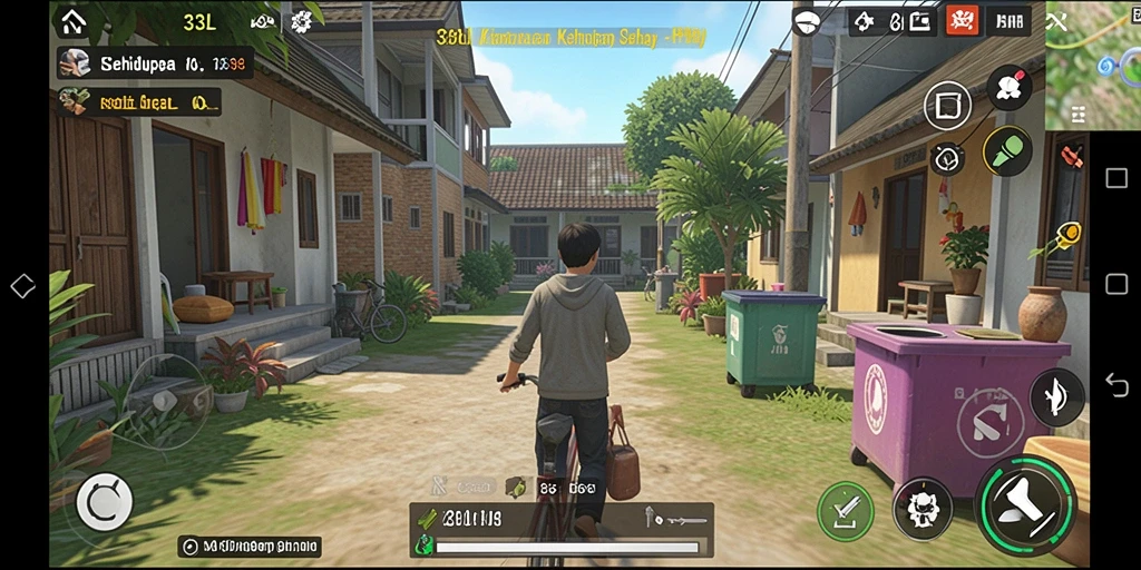 Screenshot menunjukkan gameplay interaktif 33L yang menggembirakan.