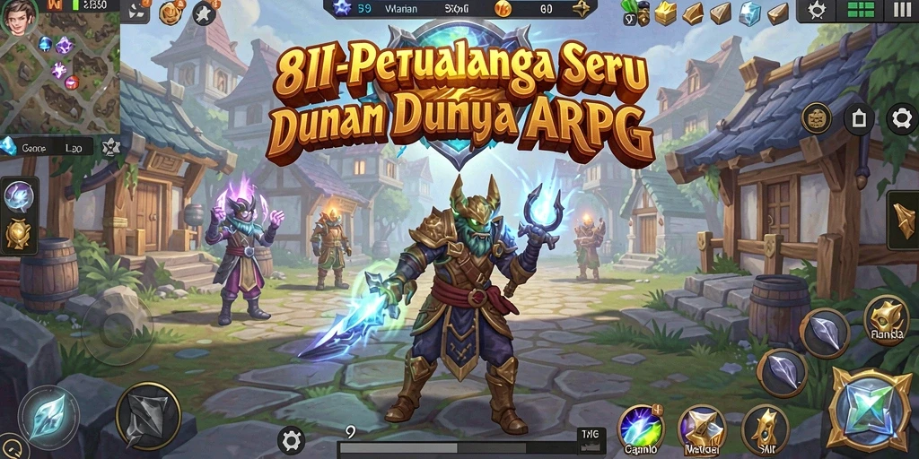 Screenshot gameplay 8II memperlihatkan aksi mendebarkan dalam pertarungan ARPG.