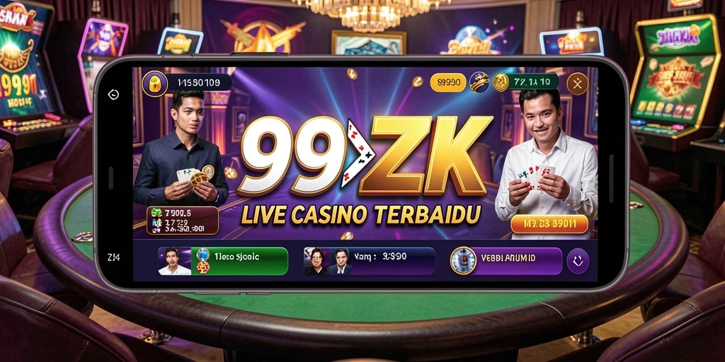 Tampilan gameplay Live Casino yang menarik dan interaktif di 999ZK.