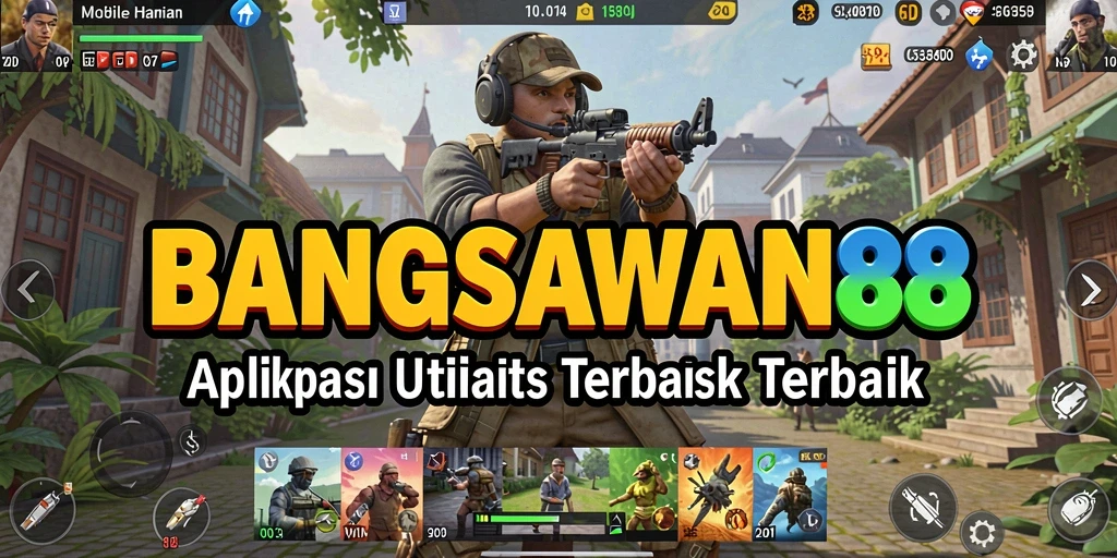 Tampilan menarik dari aplikasi BANGSAWAN88 dengan fitur utilitas lengkap.