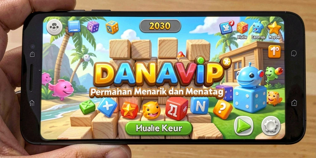 Screenshot gameplay DANAVIP dengan berbagai tantangan menarik.