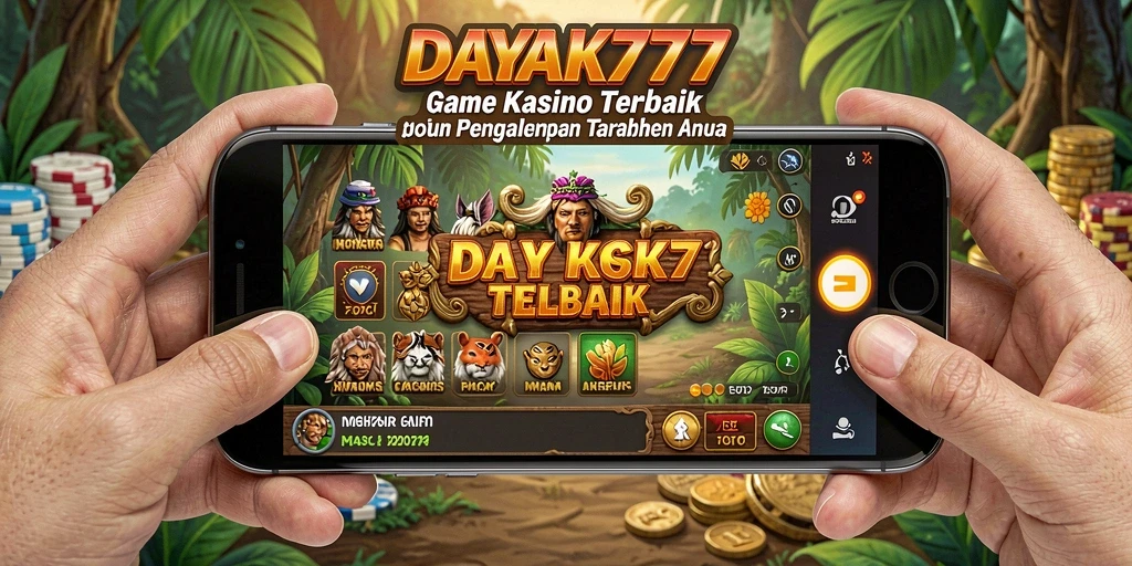 Tampilan menarik dari permainan Kasino di DAYAK777.
