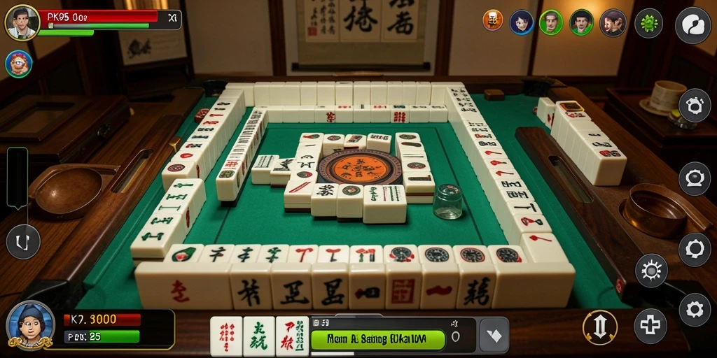 Tampilan gameplay Mahjong yang menarik di PK95.