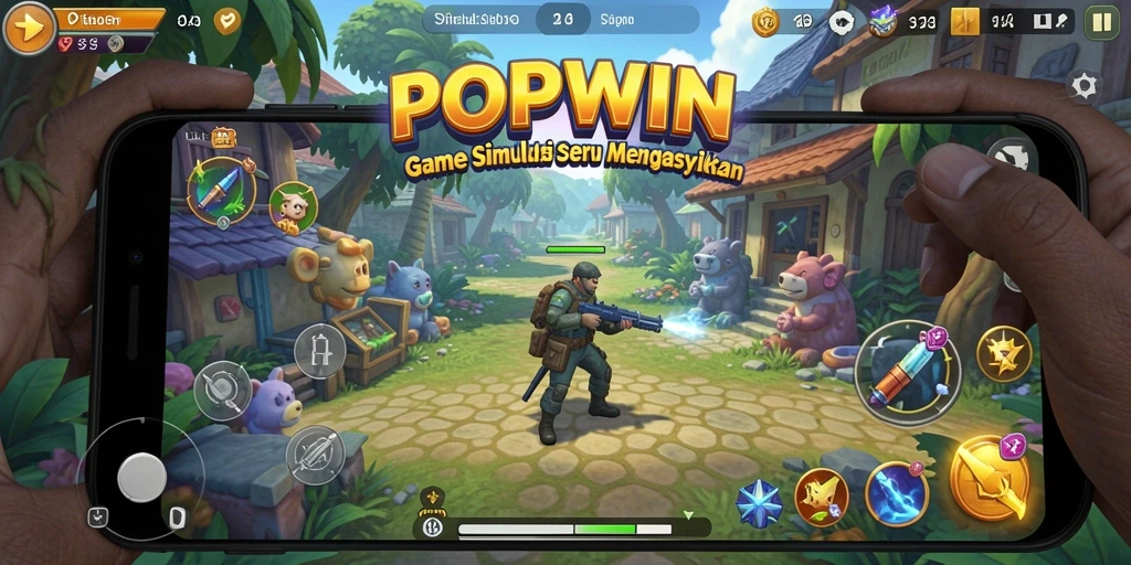 Tampilan gameplay POPWIN yang menarik dan interaktif.