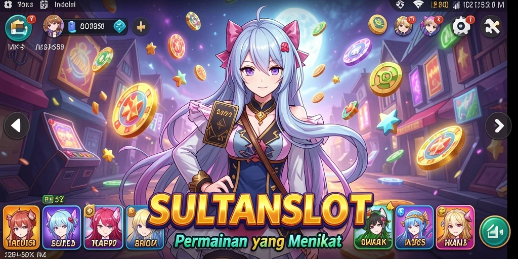 Tampilan menarik dari gameplay SULTANSLOT dengan karakter Anime yang memikat.